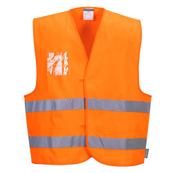 Gilet alta visibilità con porta badge - tg. L/XL