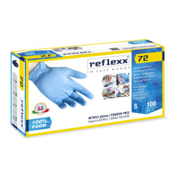 REFLEXX 72 Guanti In Nitrile Senza Polvere - Conf. 100pz