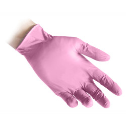 REFLEXX N82 Guanti In Nitrile Rosa Senza Polvere Ultrasottili - Conf. 100pz