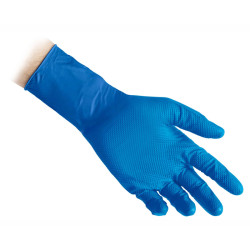 REFLEXX N65PLUS Guanti Blu In Nitrile Senza Polvere Full Grip - Conf. 50pz