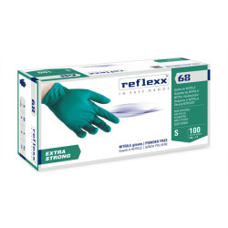 REFLEXX 68 Guanti In Nitrile Senza Polvere - Conf. 100pz