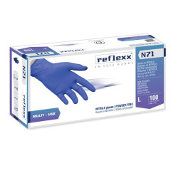 Guanti In Nitrile Ipoallergenici Senza Polvere REFLEXX N71 - Conf. 100pz