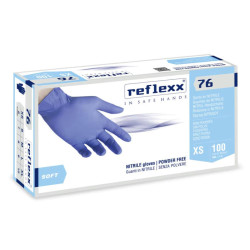 REFLEXX 76 Guanti In Nitrile Senza Polvere - Conf. 100pz