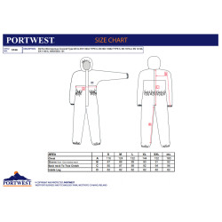 Portwest ST40 - Tuta Biztex Microporosa Tipo 5/6 conf. 50pz