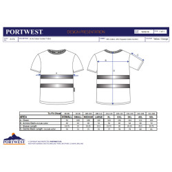 Portwest S172 - T-shirt Cotton Comfort Hi-Vis